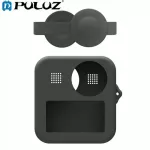 PULUZ For GoPro MAX Dual Len Caps Case Cover + Body Soft Rubber Frame Silicone Protective Case For GoPro MAX Camera