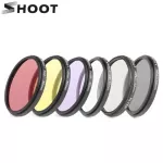 SHOOT 52mm CPL ND UV Filter Set For GoPro Hero 7 6 5 Black 4 3+ Silver Waterproof Case For GoPro Accessories