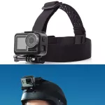 Head Mount head strap holds the GoPro / OSMO Action / Insta360 One RS / Pocket2 Camera.