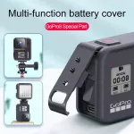 GoPro Hero 8 Metal Battery Cover Rechargeable Multifunction Side Cover Replacement, GoPro 8 battery cover