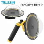 GoPro Hero 9 Dome Port TELESIN 6” โกโปร 9 โดมพอร์ต พร้อมที่กดชัตเตอร์ ยี่ห้อ Telesin