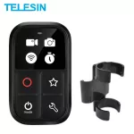 Telesin 80m WiFi การควบคุมระยะไกลสำหรับ GoPro ฮีโร่ 9 8 สูงสุดที่มีปุ่มลัด + สายรัดข้อมือล็อคสติ๊กเกอร์สำหรับฮีโร่ 8 9 แม็กซ์อุปกรณ์เสริม
