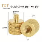 3/8 brass 3/8 "Change 1/4" Gold Color 3/8 brass screw adapter