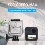 เคสกันน้ำ GoPro Max รุ่นทัชสกรีน Waterproof Housing Case for GoPro MAX Diving Protection Underwater Dive Cover HD Touchscreen for GoPro Max Camera