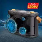 W-king T10 ลำโพงบลูทูธ กำลังขับ 120W เบสแน่น Bluetooth Speaker ลำโพงไร้สาย+ไมค์ลอย 2 ตัว ประกันศูนย์ 1 ปี