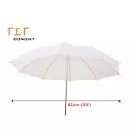 ร่มทะลุสีขาว ร่มคุณภาพสูง 33นิ้ว/ 85cm เนื้อร่มโปร่งแสง ผ้าเกรดสูงสำหรับถ่ายภาพบุคคล / การถ่ายภาพเสื้อผ้า