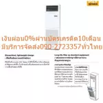 Mitsubishi Air Conditioner 48,000 BTU PACKAGE PASY PSY Electric flooring cabinet Mr.Slim is easy to install, connecting 4 directions.