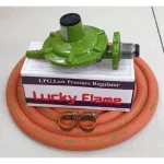 Low voltage head, Lucky Flame model L-326 with high quality NCR gas line, 2 meters, 2 straps