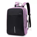 VOUNI กระเป๋าเป้สะพายหลัง /กระเป๋าใส่แล็ปท็อป/Password lock anti-theft backpack usb rechargeable computer bag casual backpack