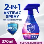 Febreze 2-in-1 new look killed the COVID virus and bacteria. Antibacterial Disinfectant Spray Fresh Breeze 370 ml