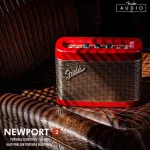 [แถมฟรีกระเป๋า]FENDER ลำโพง Bluetooth Streaming Speakers  - Newport 2 - Burgundy Champagne Gold
