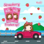 Midori มิโดริ แผ่นน้ำหอมปรับอากาศ กลิ่นStrawberry สตรอเบอรี่ แพ็ค 3 ชิ้น