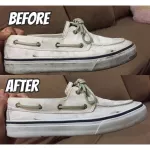 แพคคู่ สูตรใหม่ปากกาทาพื้นรองเท้าสีดำ+ น้ำยาทำความสะอาดรองเท้า น้ำยาเช็ดรองเท้า