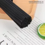 แพ็ค 5 แท่ง ก้านไม้ไฟเบอร์สีดำหนาพิเศษ ก้านไม้หอมกระจายกลิ่น กระจายน้ำหอม