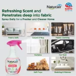 6กลิ่นพร้อมส่งเนเชอแคร์ แฟบริค สเปรย์กำจัดและป้องกันไรฝุ่น99.9%ฆ่าเชื้อCV ขนาด400 มล. NATUCAIR FABRIC 400mLเรทส่งทัก