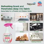 ขวดรีฟิล 2กลิ่นพร้อมส่ง เนเชอแคร์ แฟบริค สเปรย์กำจัดและป้องกันไรฝุ่น99.9%ฆ่าเชื้อCV ขนาด400 มล. NATUCAIR