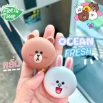 LINE FRIENDS น้ำหอมปรับอากาศ คลิปช่องแอร์ กลิ่น OCEAN FRESH Vent Clip Air Freshener หอมสะอาด สดชื่น