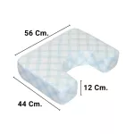 Idawin Memory Foam-U Shape Bamboo Cover Cream-Pink-Blue