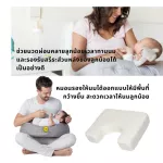 Idawin Memory Foam-U Shape Bamboo Cover Cream-Pink-Blue