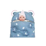 Aribebe Baby Baby Micromodal Blue Bear pattern