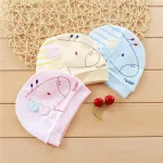 Light baby hat, cotton, spandex, flexible, soft, giraffe pattern