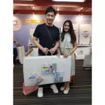 Airry, sleeping, can breathe through the new O₂ model.