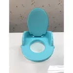 Nanny – กระโถนเด็ก มีฝาชักโครก สีฟ้า