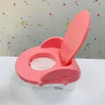 Nanny – กระโถนเด็ก มีฝาชักโครก สีชมพู