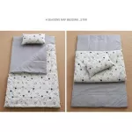 Aribebe Portable Mattress Picnic mattress, baby sleeping bag, star pattern, consisting of beds, pillows and blankets