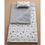 Aribebe Portable Mattress Picnic mattress, baby sleeping bag, star pattern, consisting of beds, pillows and blankets