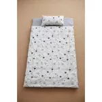 ARIBEBE  ชุดที่นอนพกพา ที่นอนปิคนิคเด็ก ถุงนอนเด็ก ลายดาว ในชุดประกอบด้วย เตียง หมอนและผ้าห่ม