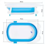 Foldable baby bathtub