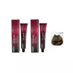 Loreal Majirel Ionnee G. Incell 6.014 Natural Ash Copper Dark Blonde, dark blonde, natural sparkling, 60ml x 2 -tubes with 75ML X 2 bottles of color mixed immediately.
