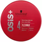 Schwarzkopf OSIS+ 4Flexwax Ultra Strong Cream Wax 85 ml แว๊กซ์เนื้อนุ่มบางเบา อยู่ทรงยาวนาน ไม่เหนียวเหนอะหนะ