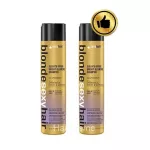 Sexyhair Sulfate Free Bright Blonde Shampoo 300ml dark purple shampoo Suitable for preserving gray color platinum.