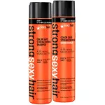 Sexy Hair Strong Color Safe Strengthening Shampoo 300 ml. + Conditioner 300 ml.แชมพูและครีมนวดเพิ่มความความชุ่มชื่นและเพิ่มความแข็งแรงให้กับผมที่แห้งเสียหายจากการทำเคมี