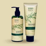 [Mala by Herbal and More] Mala Organic Shampoo Set and Treatment 300 ml lemongrass scent helps to reduce dandruff hair.
