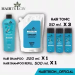 Hairtricin Hair Tonic 50 ml. 3ขวด Hairtricin Intense Hair Shampoo 220 ml. 1ขวด Hairtricin Shampoo Refill 500ml