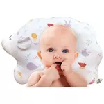 John N Tree Organic - Baby Protective Pillow Cloud Lamb Little Forest Baby Organic Pillow + 3D Breathable Air-Mesh, หมอนหัวทุย หมอนหลุม หมอนออเเกนิค