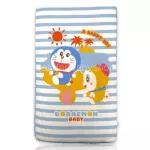 The Doraemon's soft baby mattress comes with a pillow and bolster.