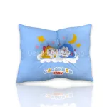 The Doraemon's soft baby mattress comes with a pillow and bolster.