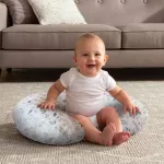 BOPPY NURSING PILLOW - SILVER SKETCH Children's milk pillows for mothers