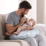 BOPPY NURSING PILLOW - GREY LeAVES Baby Baby for Mother