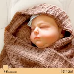 Kidsgenic blanket, baby blanket, baby blanket, bamboo blanket, waffles The best blanket for the baby is made of 100% bamboo fiber. Not irritating to
