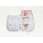 ARIBEBE Baby Baby Micromodal Pink Bear pattern