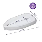 Clevamama Clevasleep Pod Maxi Gray 6-36M, gray-shaped mattress for children 6-36 months