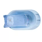 Nanny bathtub has a BABA BEAR pattern+shower mesh.