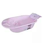 Nanny bathtub has a BABA BEAR pattern+shower mesh.