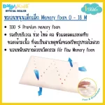 Idawin, Memory Foam Baby Pillow with Bamboo Cover - Blue