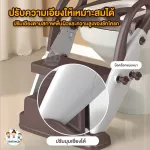 บันไดชักโครกเด็ก 2in1 เป็นบันไดอเนกประสงค์ได้ ฝารองชักโครก บันไดปีนชักโครก เบาะนุ่ม แข็งแรง ทนทาน